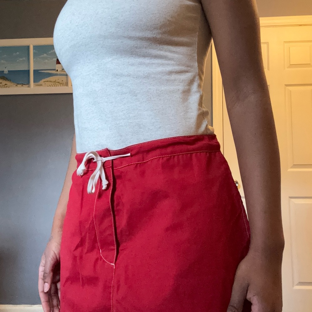 Y2K Vintage GAP Red Women's Drawstring Skirt